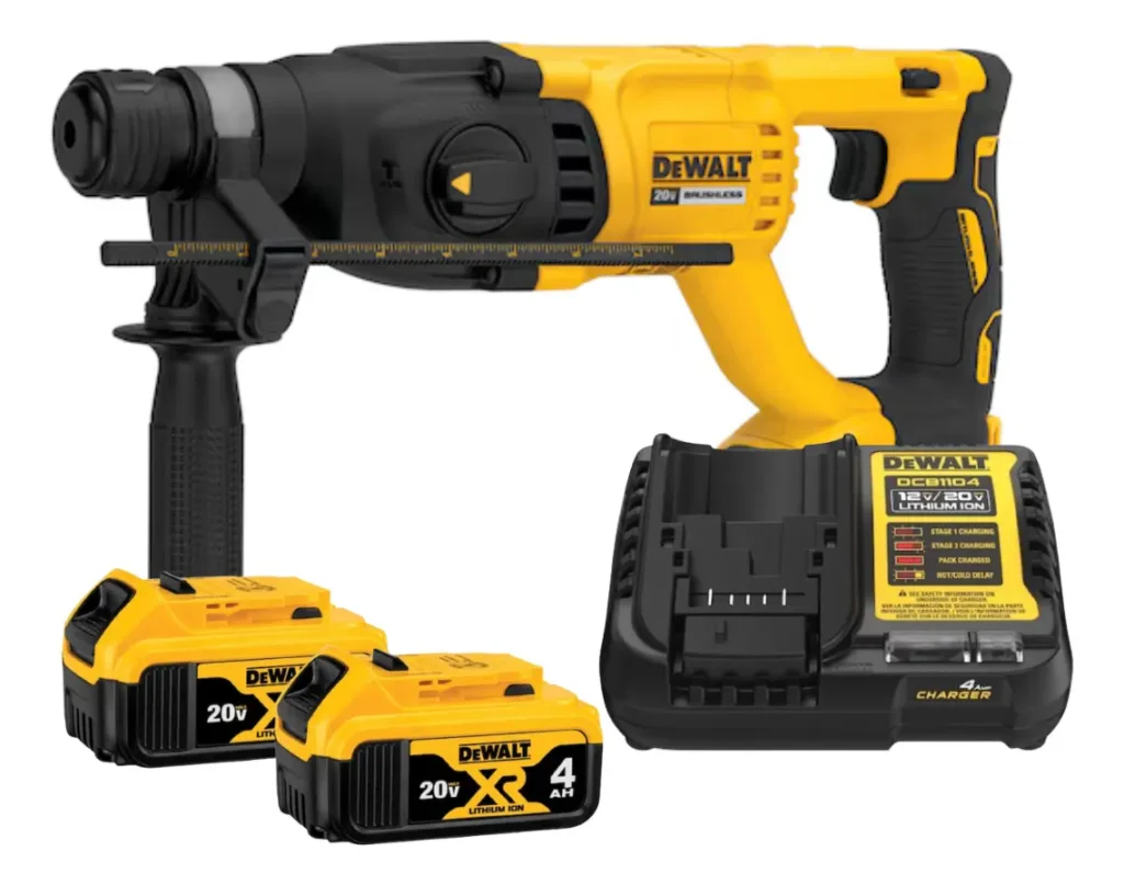 Martelete 2 Bateria 4ah 20v Dewalt Dch133 Carregador Dcb1104