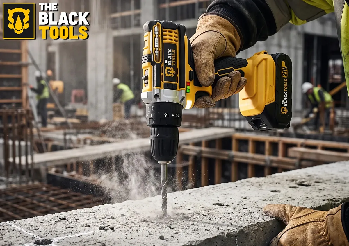 Parafusadeira E Furadeira Impacto The Black Tools Tb-21pw 3/8 Cor Amarelo Frequência 50/60 Hz - Imagem 2