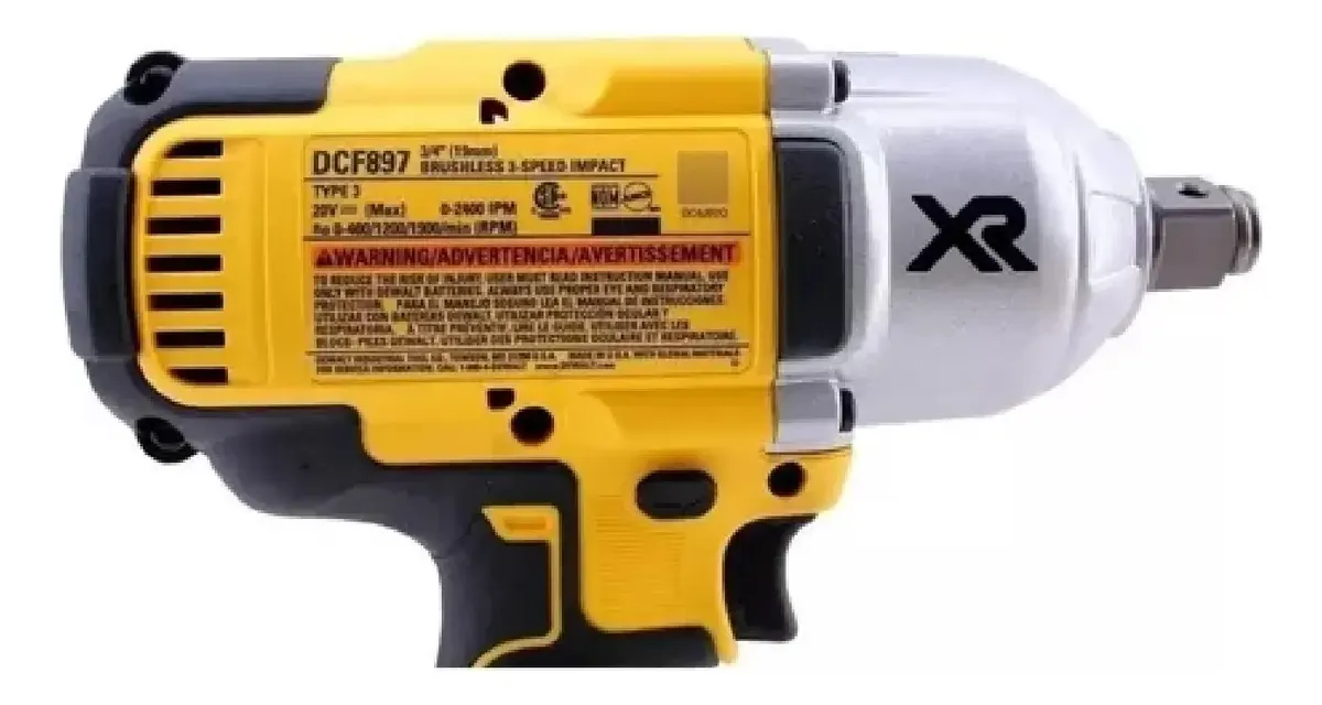 Chave De Impacto Dewalt Dcf897 3/4 2 Baterias 20v 4ah Bivolt - Imagem 3