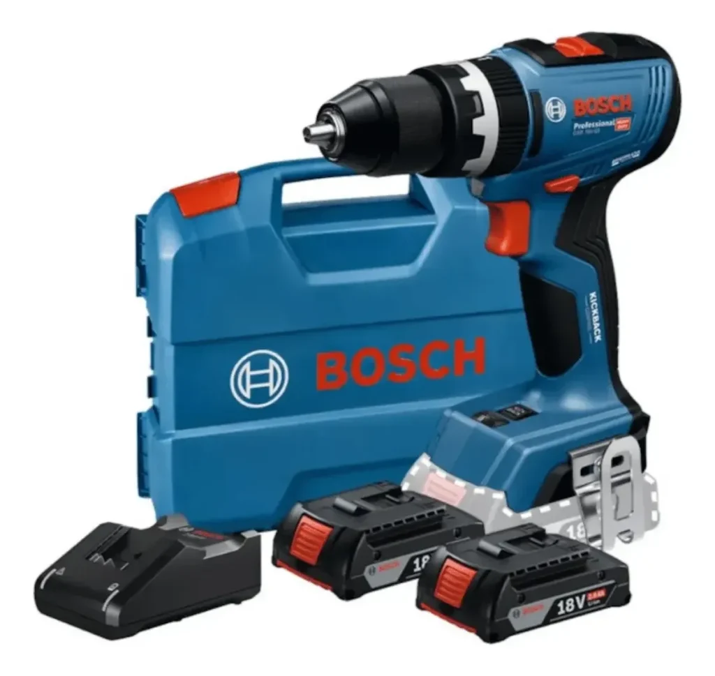 Furadeira Parafusadeira Impacto Bosch Gsb 18v-65 2 Baterias